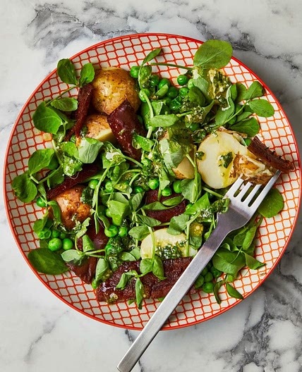 Pea, Potato & Bacon Summer Salad