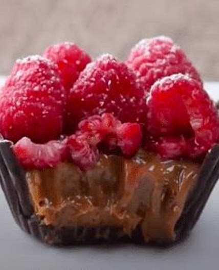 Raspberry Chocolate Cups