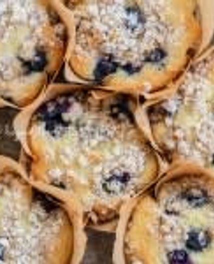 Lemon Blueberry Streusel Muffins