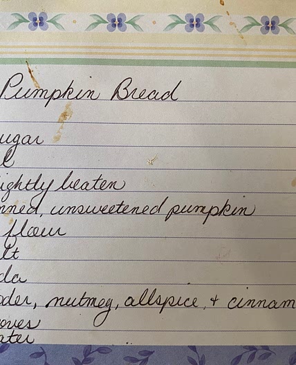 Pumpkin Bread