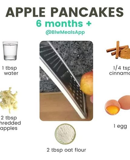 Apple baby pancakes
