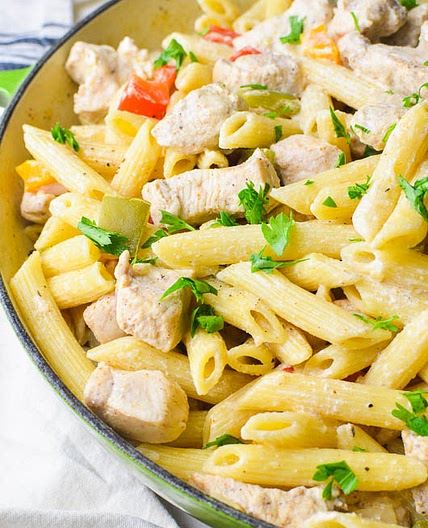 Caribbean Jerk Chicken Pasta Recipe