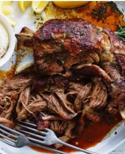 Neil Perry slow roasted shoulder lamb