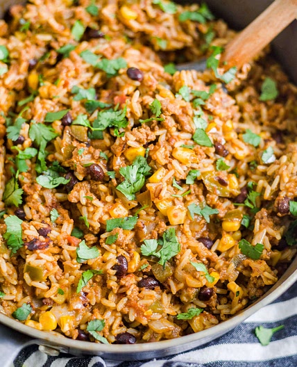One Pot Mexican Beef and Rice