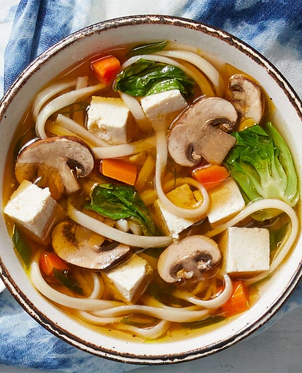 Vegetarian Udon Noodle Soup
