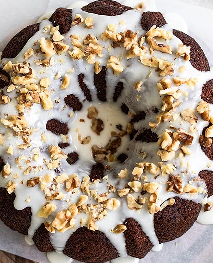 Apple Honey Walnut Cake