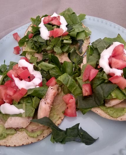 Tostadas de pollo