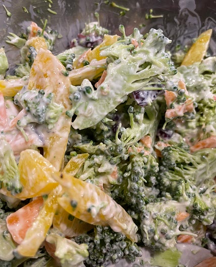Super healthy broccoli slaw