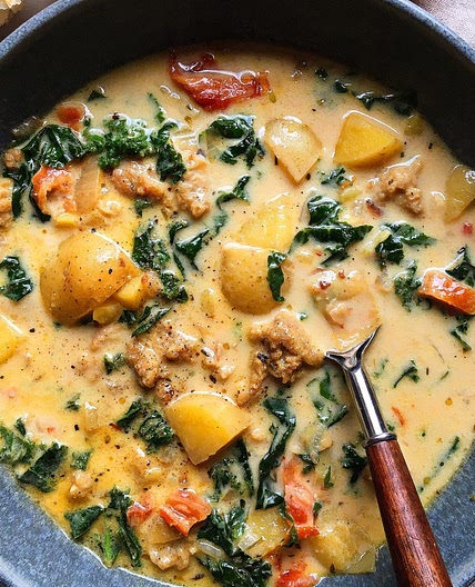 Vegetarian Zuppa Toscana Soup