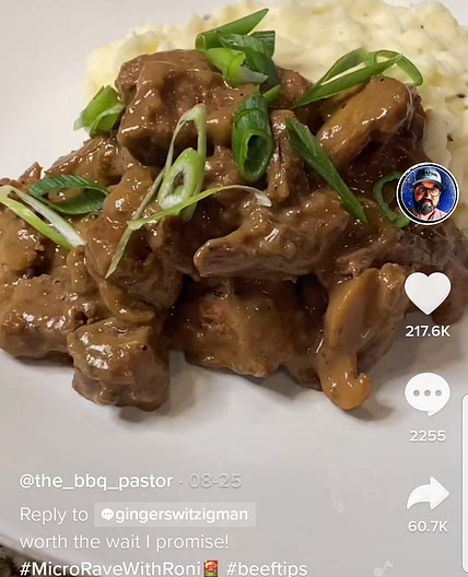Mushroom Beef Tips