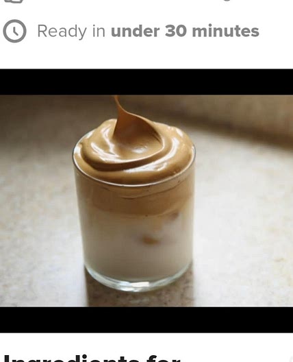 Whipped coffee