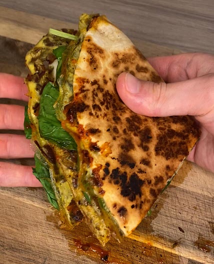 Pesto & Chorizo One Pan Wrap