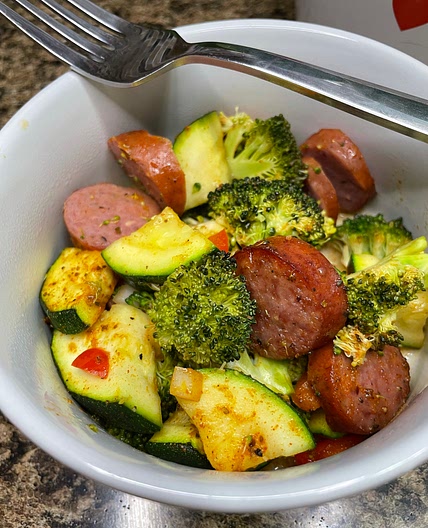 Old Bay Sausage and Veggie Sheet Pan Dinner