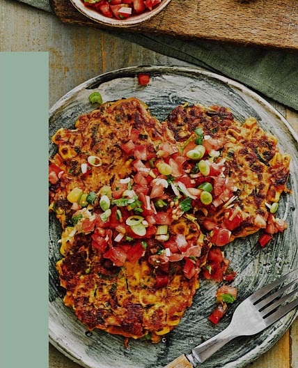 Chorizo veggie fritters