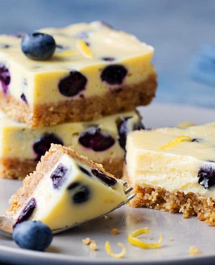 Lemon & Blueberry Cheesecake Slice