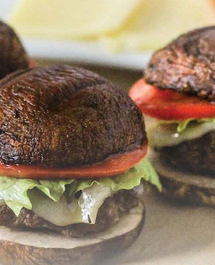 Mushroom burger sliders
