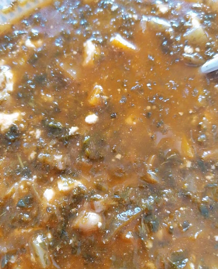Kale chickpea soup