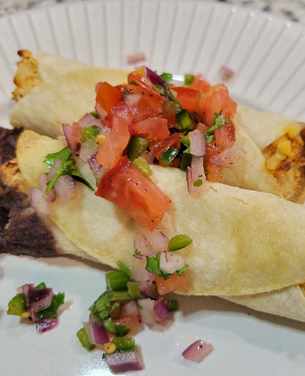 Skinny Tiktok Chicken Taquitos