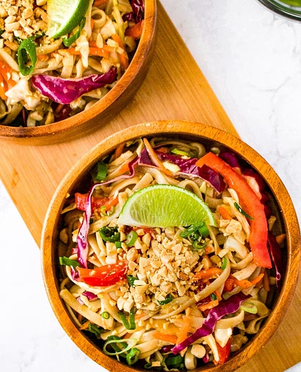 Chilled Peanut Lime Noodle Salad