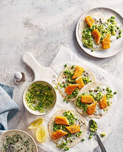 Fish finger tacos