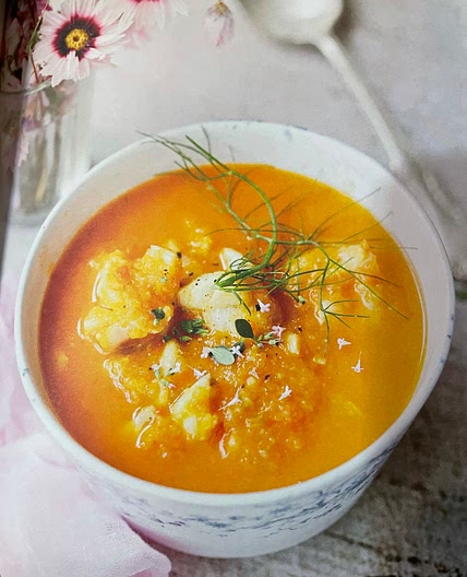 White Fish Soup with Saffron 