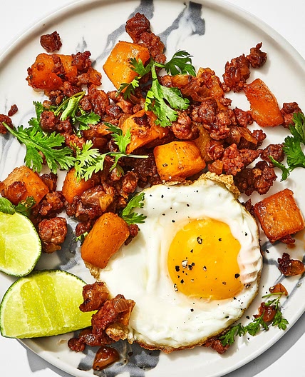 Butternut Squash and Chorizo Hash