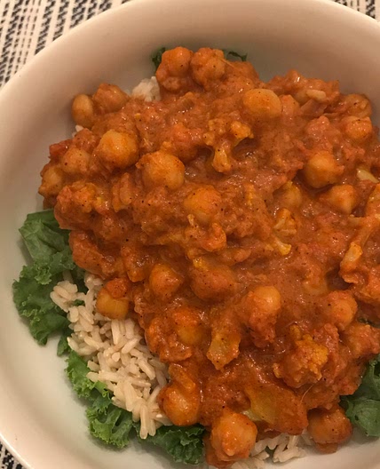 Cauliflower and chickpea tikka masala 