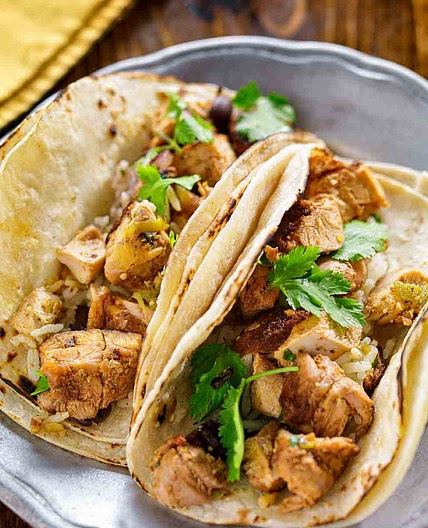 Tequila-Lime Chicken Tacos