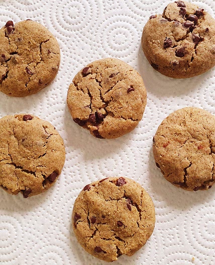 Chewy Vegan Mint Chocolate Chip Cookies