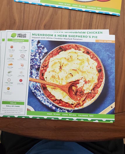 Mushroom herb shepherd's pie