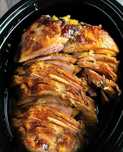 Crock Pot Brown Sugar Pineapple Ham!