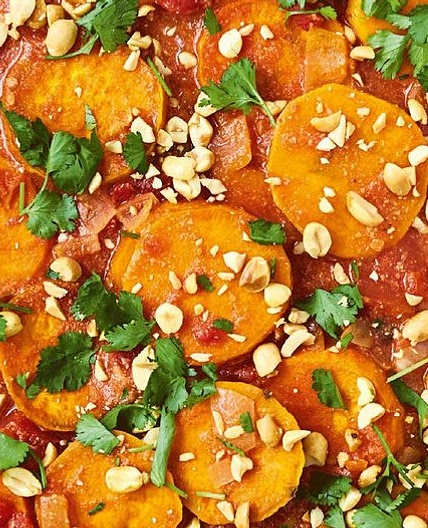 Groundnut Stew: Sweet Potato in a Peanut and Tomato Sauce