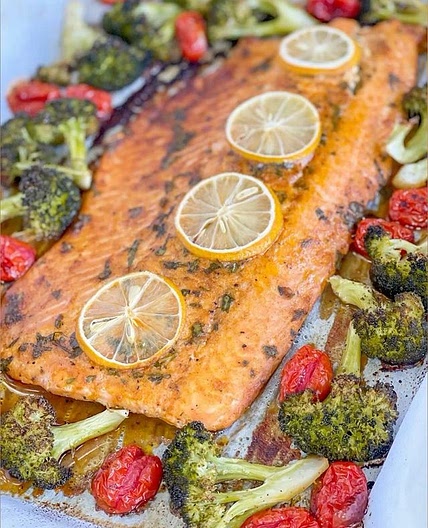 Baked salmon