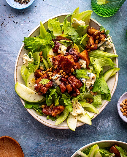 Honey Butter Chicken Salad with Blue Cheese & Celery