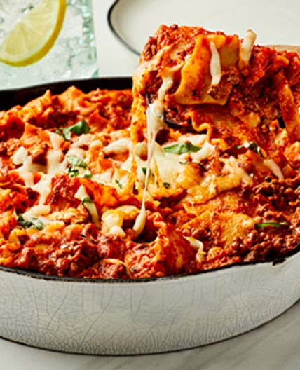 One Pot Skillet Lasagna