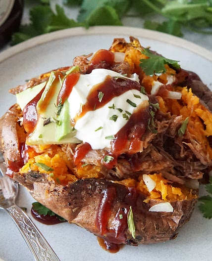 Pulled Pork Sweet Potatoes