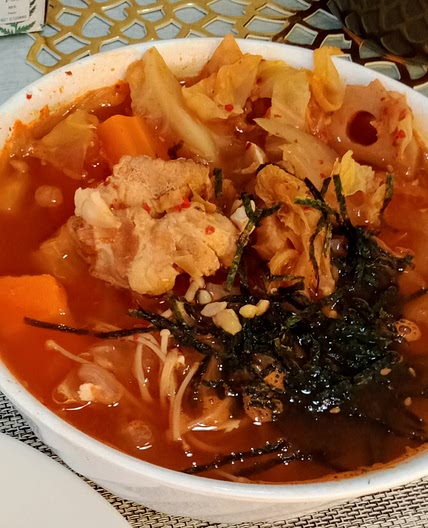 Kimchi Mixed Soup (simple one pot)
