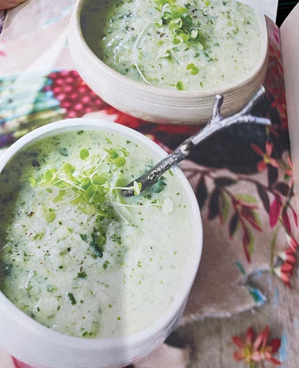 Watercress, Leek and Coconut Soup