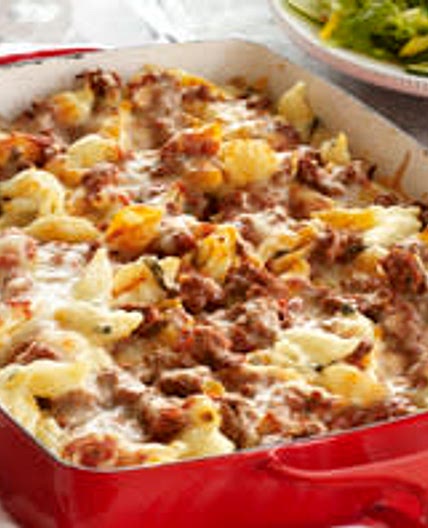 Make Ahead Unstuffed Shells