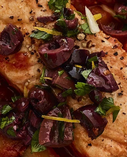 Smoky Olive Topping