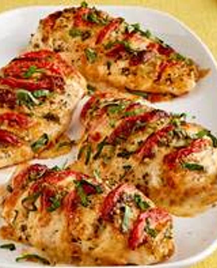 Caprese Hasselback Chicken Breasts