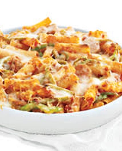 Sicilian Sausage & Peppers Baked Rigatoni