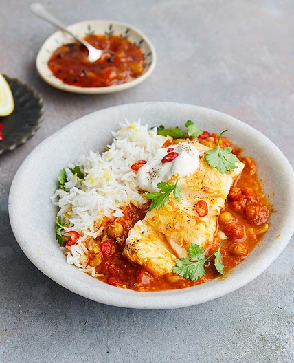 Speedy cod curry