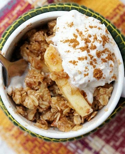 Easy Microwave Apple Crisp in a Mug