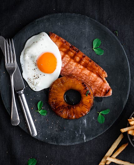 Gammon Steak & Spiced Pineapple