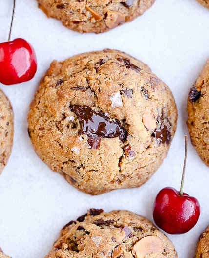 Paleo Cherry Almond Chocolate Chunk Cookies Recipe