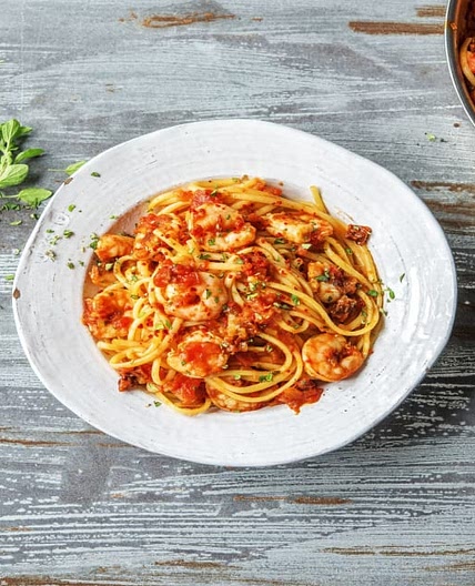 Feisty Shrimp Fra Diavolo