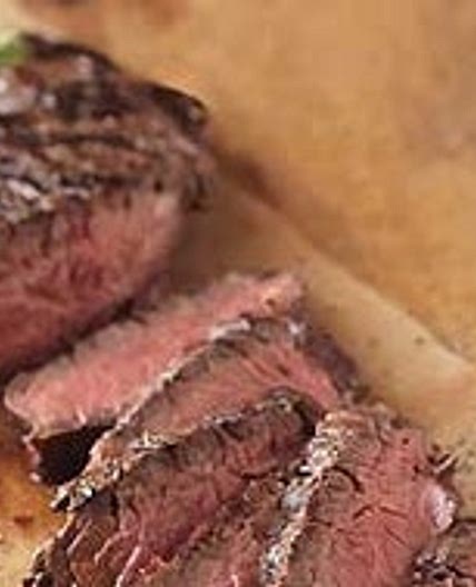 Pan-Grilled Beer-Marinated Hanger Steak