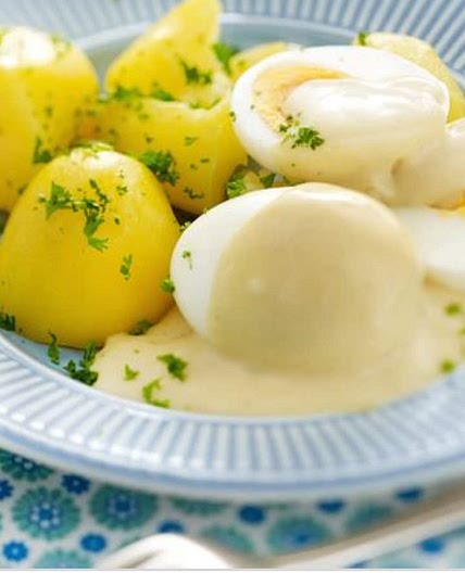 Eier in Sensoße