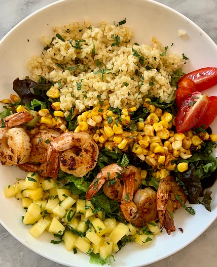 Cajun shrimp bowls 